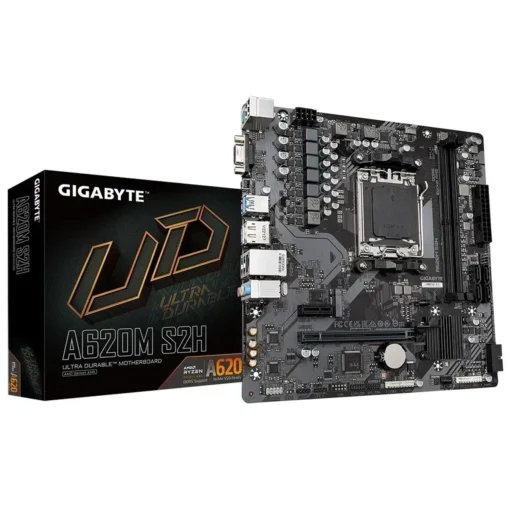 Placa Madre Gigabyte Socket AMD AM5, DDR5, PCIe 4.0, HDMI, DP, VGA (MPN A620M S2H, Placas madres para PC) img-1