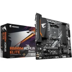 Placa Madre Gigabyte Socket AM4 Micro ATX (MPN B550M AORUS ELITE, Placas madres para PC) img-1