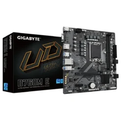 Placa Madre Gigabyte , Socket Intel LGA 1700, DDR5, Micro ATX (MPN B760M E, Placas madres para PC) img-1