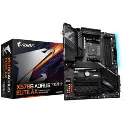 Placa Madre Gigabyte , Socket AM4, DDR4, WiFi 6, NVMe 4.0 (MPN X570S AORUS ELITE AX, Placas madres para PC) img-1