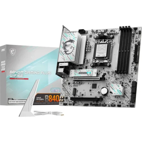 Placa Madre MSI (AMD AM5, DDR5, PCIe 4.0, WiFi 6E) (MPN B840M GAMING WIFI6E, Placas madres para PC) img-1
