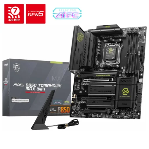 Placa Madre MSI (ATX, AM5, DDR5, WiFi 7) (MPN MAG B850 TOMAHAWK MAX WIFI, Placas madres para PC) img-1