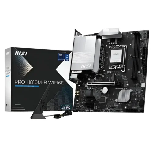 Placa Madre MSI (Micro ATX, LGA 1851, DDR5, WiFi 6E) (MPN PRO H810M-B WIFI6E, Placas madres para PC) img-1