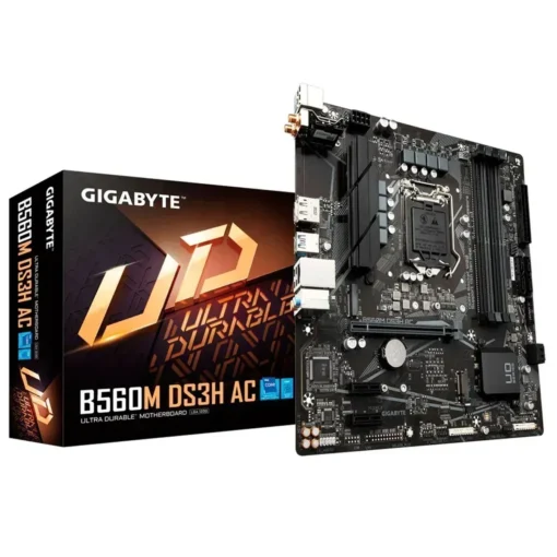 Placa Madre Micro ATX GIGABYTE (WiFi) LGA 1200 (MPN B560M DS3H AC, Placas madres para PC) img-1