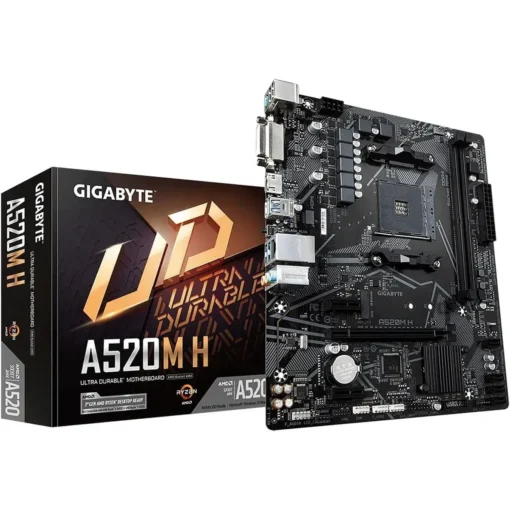 Placa Madre Micro ATX Gigabyte Socket AM4, DDR4 (MPN A520M H, Placas madres para PC) img-1