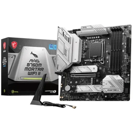Placa Madre Micro ATX MSI , LGA 1700, DDR5, WiFi 6E (MPN MAG B760M MORTAR WIFI II, Placas madres para PC) img-1