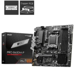 Placa Madre Micro ATX MSI , Socket AMD AM5, DDR5 (MPN PRO B650M-P, Placas madres para PC) img-1