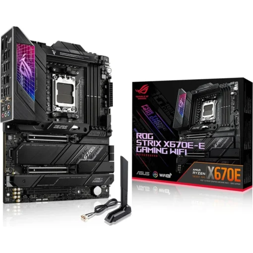 Placa Madre (AM5, DDR5, M.2 PCIe 5.0, WiFi 6E) (MPN ROG STRIX X670E-E GAMING WIFI, Placas madres para PC) img-1