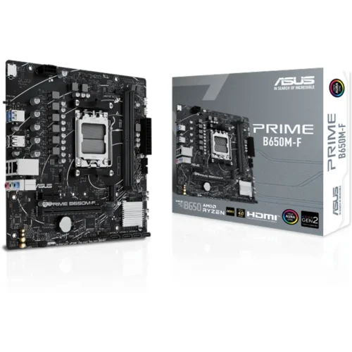 Placa madre Asus Micro ATX AMD B650 Socket AM5 DDR5 (MPN PRIME B650M-F, Placas madres para PC) img-1