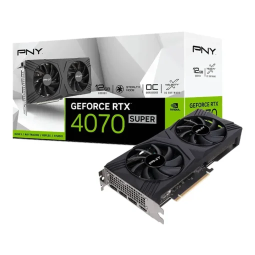 Tarjeta Gráfica PNY Nvidia GeForce RTX 4070 Super 12GB Verto OC DLSS 3 (MPN VCG4070S12DFXPB1-O, Tarjetas gráficas para PC) img-1