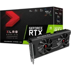 Pny Tarjeta De Video Geforce Rtx 3050 Xlr8 Gaming Revel Epic-X Rgb De 8Gb Gddr6 (MPN VCG30508DFXPPB1, Tarjetas gráficas para PC) img-1