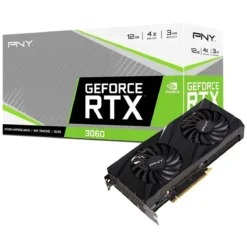 Pny Tarjeta De Video Geforce Rtx™ 3060 12Gb Verto Dual Fan P/N (MPN VCG306012DFBPB1, Tarjetas gráficas para PC) img-1