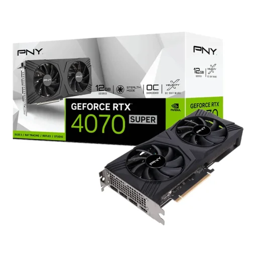 Pny Tarjeta De Video GeForce Rtx 4070 Super 12GB Verto Overclockeada Doble Venti VCG4070S12DFXPB1-O