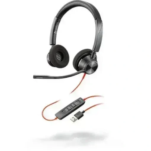 Poly Auriculares Para Conferencia Blackwire 3300, Over-Ear, Conexión 3.5Mm Y (MPN 214012-101, Sistemas integrados para Videoconferencias) img-1