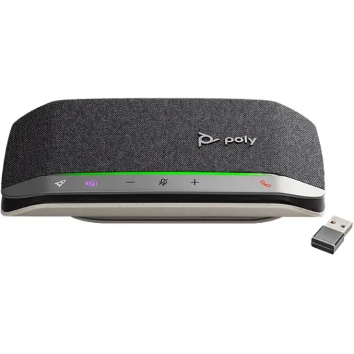 Poly Sync 20+M Altavoz De Manos Libres Inteligente Bluetooth Cableado, Ina (MPN 772C9AA, Parlantes para Videoconferencias) img-1