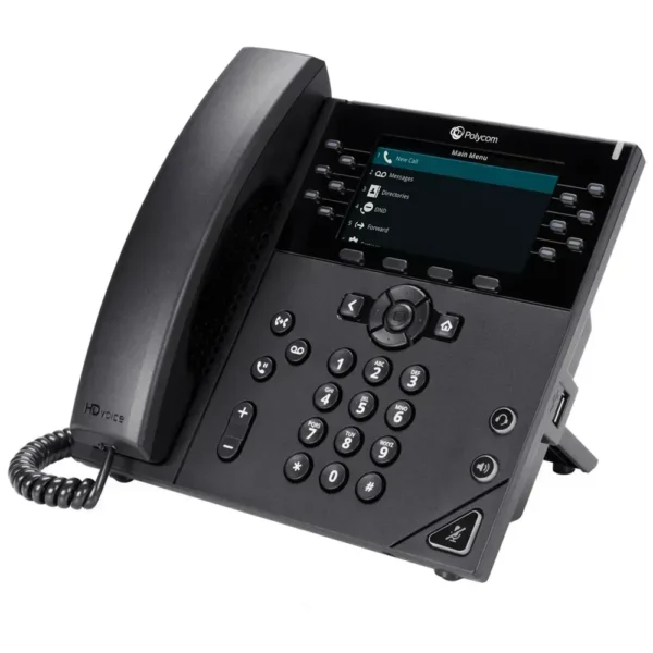 Poly Teléfono Vvx 450 Con Pantalla De 4.3“ (Hd Voice, Acoustic Clarity, Usb 2200-48840-025 img-1