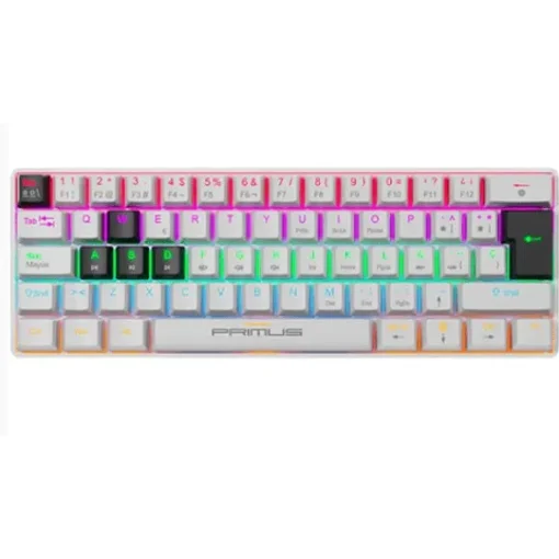 Primus Gaming Teclado Wired Spanish Usb 2.0 Ergonomic Design Negro (MPN PKS-060W-S, Teclados) img-1