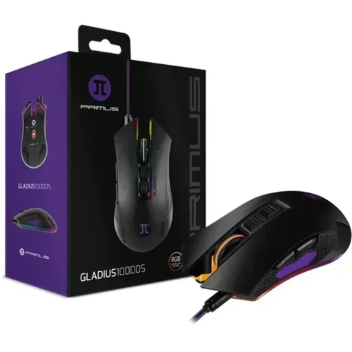 Primus Mouse Gamer Gladius 10000S Iluminación Rgb 10000 Dpi Sensor Optico Avago (MPN PMO-201, Mouses) img-1
