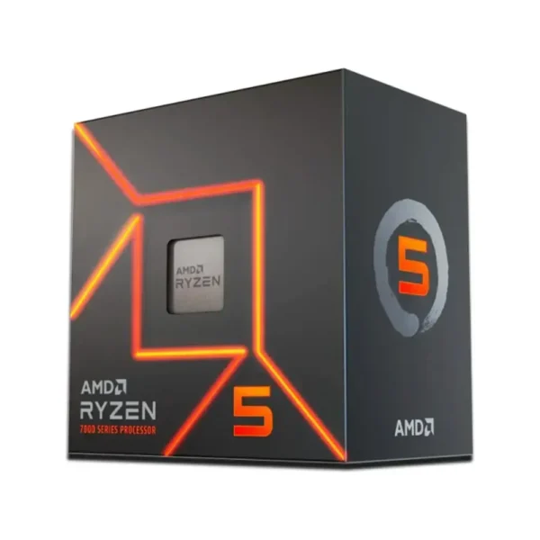 Procesador AMD Ryzen 5 7600, Socket AM5, 6 Cores, 12 Hilos, 3.8 / 5.1Ghz 100-100001015BOX