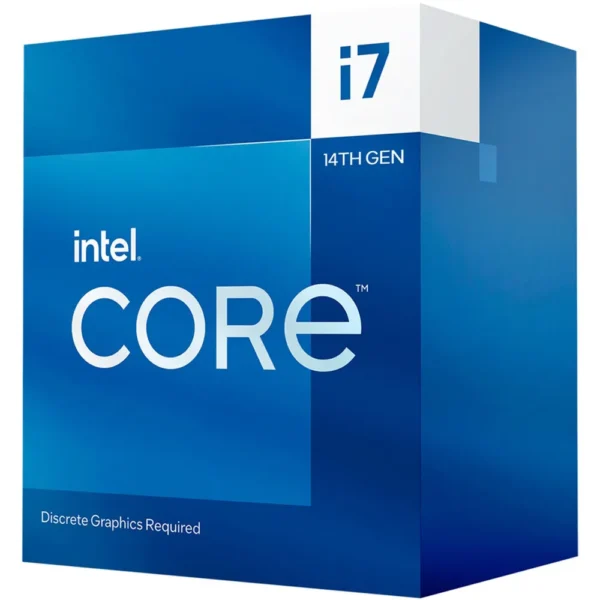 Procesador Intel Core i7-14700F Core 2.1Ghz 33MB LGA1700 14th Gen no graphic BX8071514700F