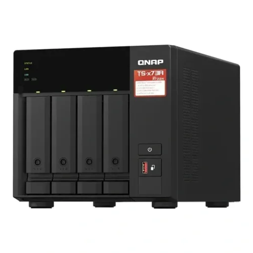 QNAP Desktop TS-473A 4-bay NAS/iSCSI IP-SAN AMD Ryzen V1000 series (MPN TS-473A-8G-US, NAS (Almacenamiento en red)) img-1
