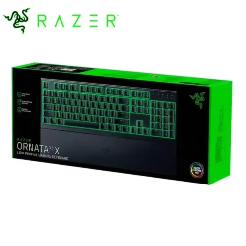 Razer Teclado Ornata V3 X, Membrana Silenciosa, Low-Profile, RGB (MPN RZ03-04471100-R311, Teclados) img-1