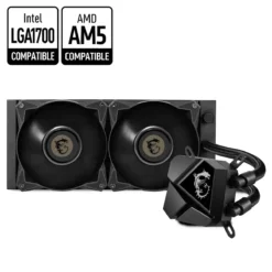 Refrigeración Líquida CPU MSI Mag CoreLiquid P240, LGA 1700, LGA 1200, AM5, AM4, (MPN MAG CORELIQUID P240, Refrigeración para PC) img-1
