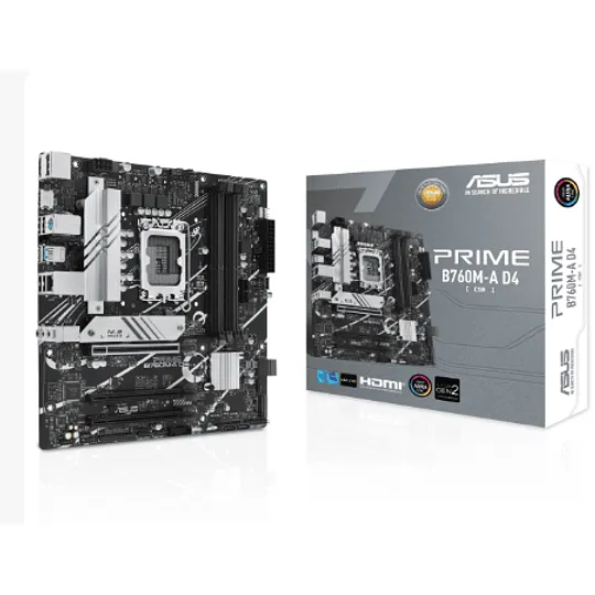 Rog Asus Motherboard Lga1700 Socket (MPN PRIME B760M-A D4-CSM, Fuentes de poder para PC) img-1
