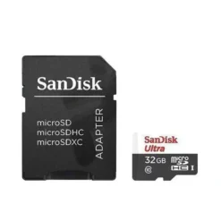 SanDisk - Flash memory card - microSDHC UHS-I Memory Card - 32 GB - 100MB (MPN SDSQUNR-032G-CN3MA, Tarjetas Micro SD) img-1