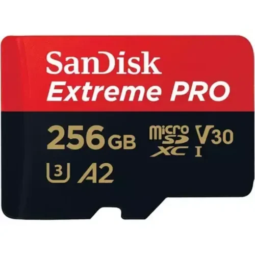 Tarjeta MicroSD Sandisk Extreme Pro 256GB, con Adaptador SD, A2 V30 (MPN SDSQXCD-256G-GN6MA, Tarjetas Micro SD) img-1