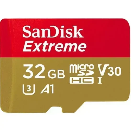 Sandisk Extreme MicroSDHC 32GB Clase 10, Adaptador SD Incluido (MPN SDSQXAF-032G-GN6AA, Tarjetas Micro SD) img-1