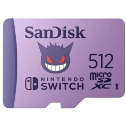 Memoria MicroSDXC Sandisk 512GB, Edición Pokémon, UHS-I, Switch (MPN SDSQXAO-512G-GN6ZK, Tarjetas Micro SD) img-1