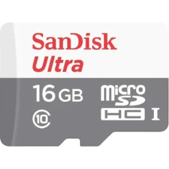 Sandisk Tarjeta De Memoria Microsdhc 16Gb Lectura 48Mb/S, Clase 10 Con Adaptador (MPN SDSQUNS-016G-CN3MA, Discos externos) img-1