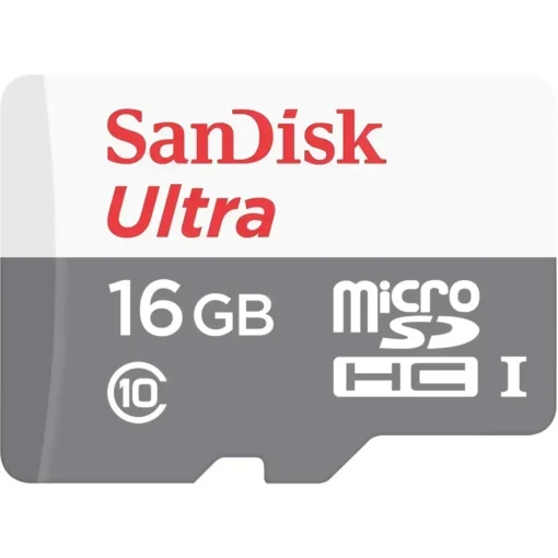Sandisk Tarjeta De Memoria Microsdhc 16Gb Lectura 48Mb/S, Clase 10 Con Adaptador (MPN SDSQUNS-016G-CN3MA, Discos externos) img-1