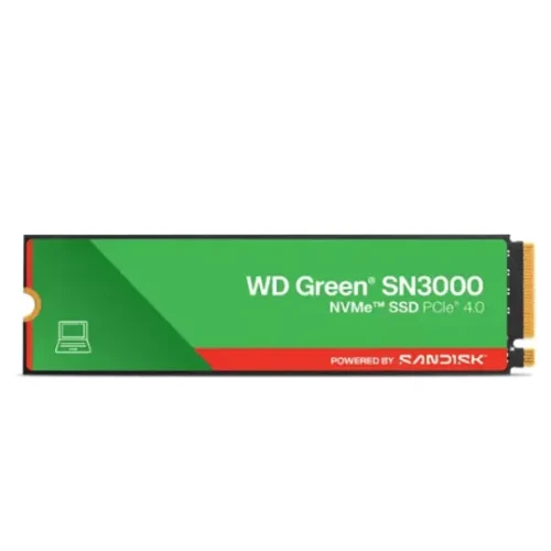 Sandisk Disco Western De Estado Solido Verde 500Gb Sn3000 Nvme M.2 2280 Pci (MPN WDS500G4G0E, Almacenamiento para PC) img-1