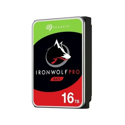 Disco Duro HDD Seagate IronWolf PRO NAS 16TB Interno 3.5" SATA 6GB/s 7200 RPM ST16000NT001