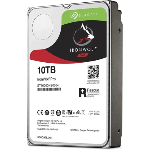 Seagate Ironwolf Pro Disco Duro 10 Tb Interno 3.5" Sata 6Gb/S 7200 Rpm Búfer ST10000NT001 img-1