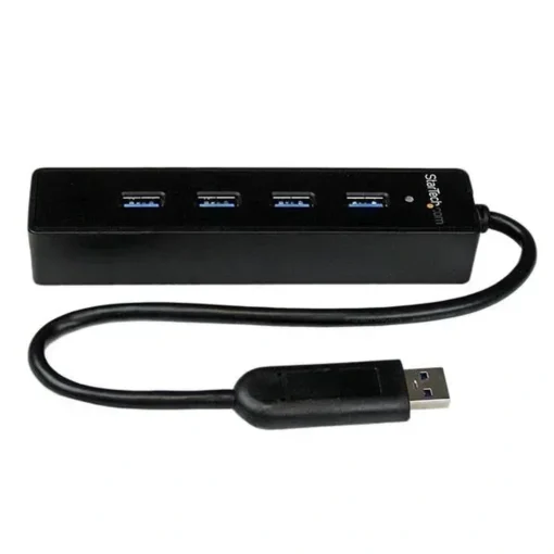 Hub Startech USB 3.0 4 Puertos, Velocidad 5Gbps, Compacto, portátil (MPN ST4300PBU3, Adaptadores, HUBs y Dockings) img-1