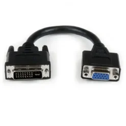 Startech .Com Adaptador Conversor De 20Cm Dvi-I A Vga Dvi-I Macho Hd15 Hembra DVIVGAMF8IN img-1