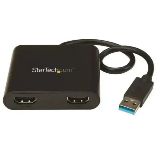 Startech .Com Adaptador Gráfico Externo Usb 3.0 A 2 Puertos Hdmi 4K Adaptador De USB32HD2 img-1