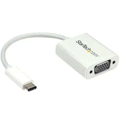 Startech .Com Adaptador Usb-C A Vga Blanco Extremo Prinicpal: 1 X Hd-15 Hembra CDP2VGAW img-1