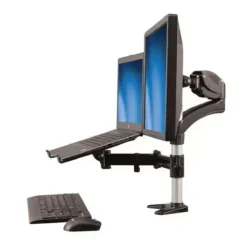 Brazo Startech para un monitor y base para notebook con Ajuste De Altura (MPN ARMUNONB, Cables, adaptadores y accesorios para pantallas) img-1