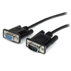 Cable Serial RS232 DB9 M/H, 1m, Extensión Directa, Negro, Startech (MPN MXT1001MBK, Cables y accesorios para PC) img-1
