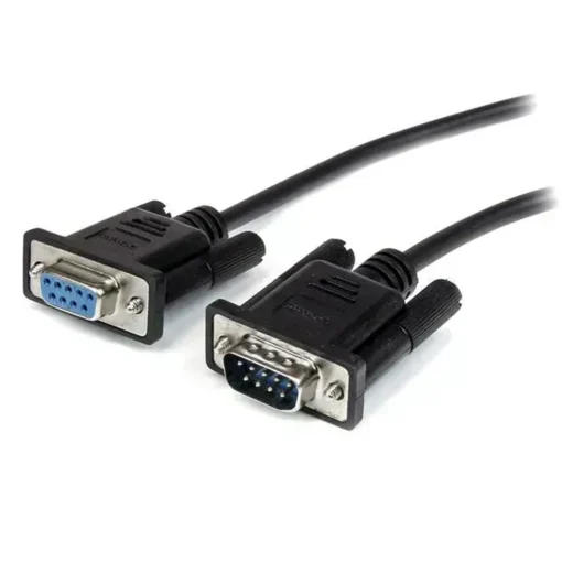 Cable Serial RS232 DB9 M/H, 1m, Extensión Directa, Negro, Startech (MPN MXT1001MBK, Cables y accesorios para PC) img-1