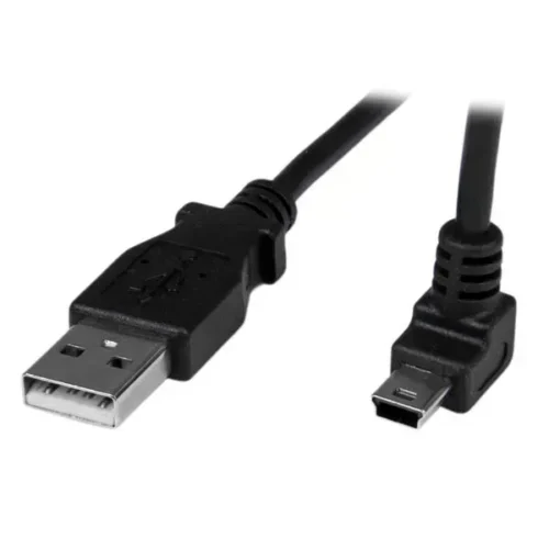 Startech .Com Cable Adaptador 1M Usb A Macho A Mini Usb B Macho Acodado En USBAMB1MU img-1