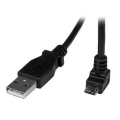 Startech .Com Cable Adaptador 2M Usb A Macho A Micro Usb B Macho Acodado En USBAUB2MD img-1