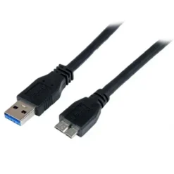 Cable USB 3.0 Startech 1m, Micro USB B a USB A, Alta Velocidad (MPN USB3CAUB1M, Cables y accesorios para PC) img-1