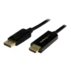 Cable DisplayPort a HDMI 2M Startech, Ultra HD 4K, negro (MPN DP2HDMM2MB, Cables, adaptadores y accesorios para pantallas) img-1