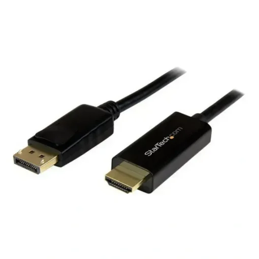 Cable DisplayPort a HDMI 2M Startech, Ultra HD 4K, negro (MPN DP2HDMM2MB, Cables, adaptadores y accesorios para pantallas) img-1