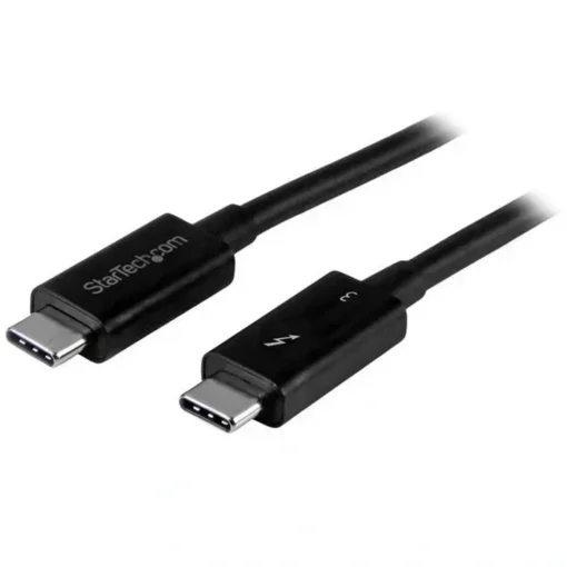 Cable Startech Thunderbolt 3 USB-C 0.5M, 40Gbps, Negro (MPN TBLT34MM50CM, Cables y accesorios para PC) img-1